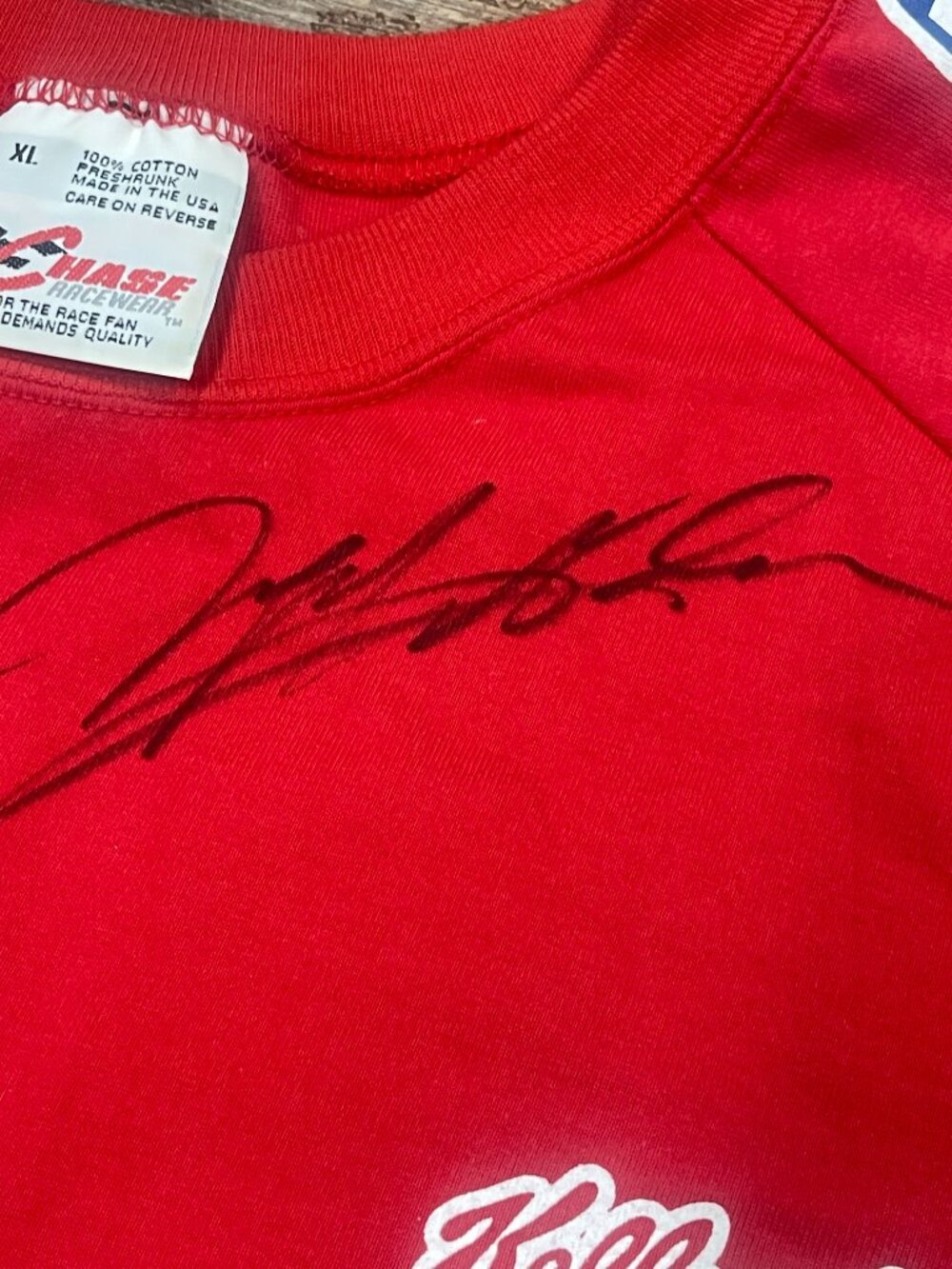 Vintage Jeff Gordon Signed DuPont Rainbow NASCAR Chase Racewear Shirt XL - Picture 3 of 10